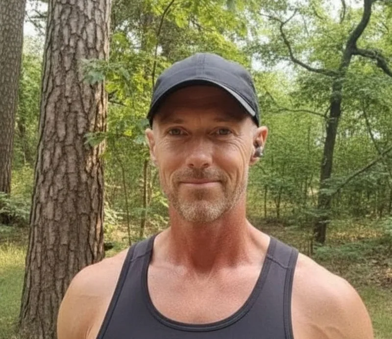 Healthy Agers founder Flemming Harboe Olsen in a forest